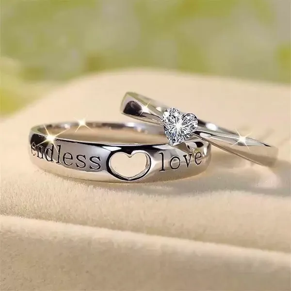 Silver_Stainless_Steel_Heart_Couple_Ring_Set