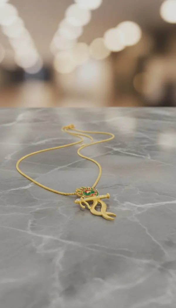 Gold_And_Silver_Stainless_Steel_Fashion_Locket_Necklace