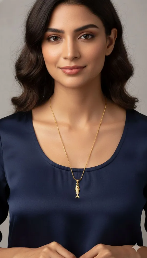 Gold_Stainless_Steel_Fish_Pendant_Necklace