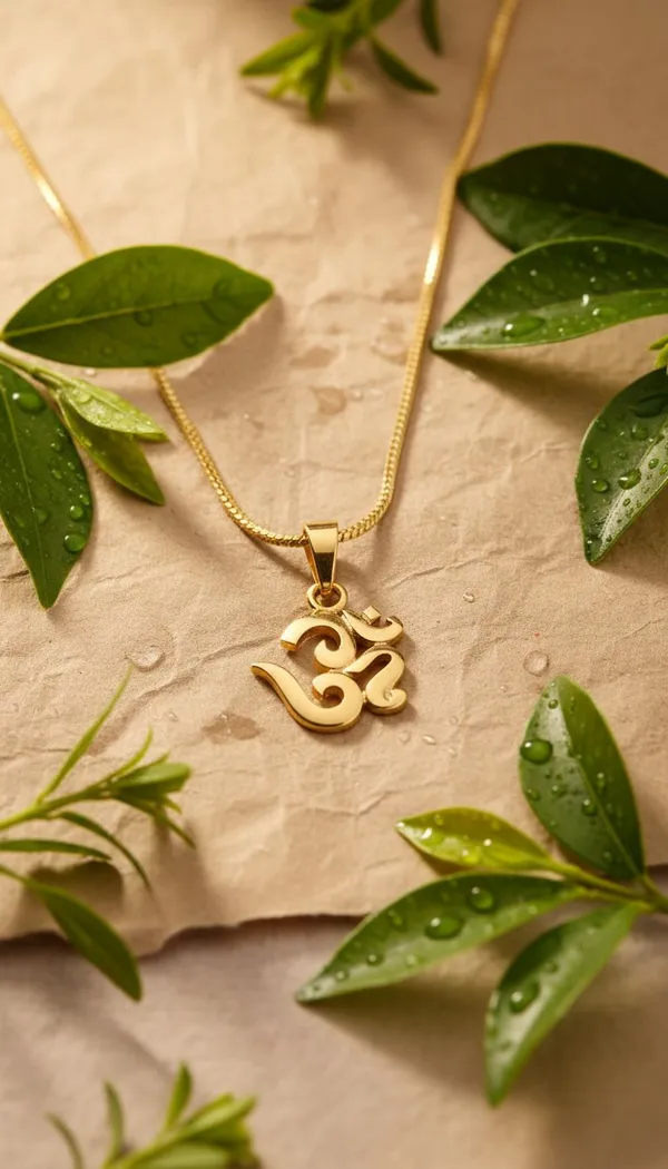 Gold_Stainless_Steel_Om_Pendant_Necklace