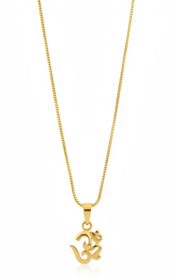 Gold_Stainless_Steel_Om_Pendant_Necklace