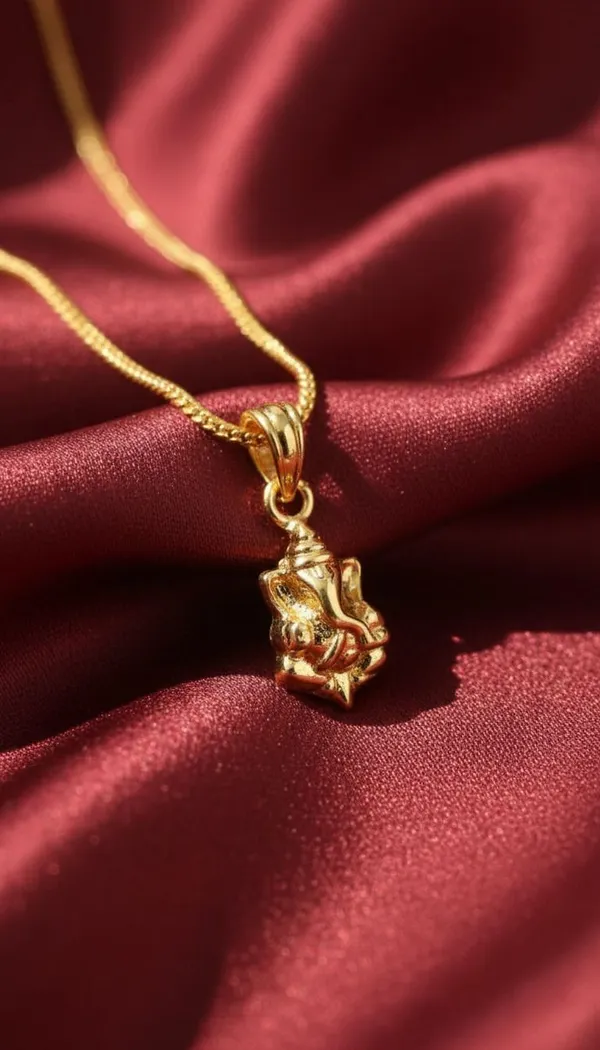 Gold_Stainless_Steel_Ganesha_Pendant_Necklace
