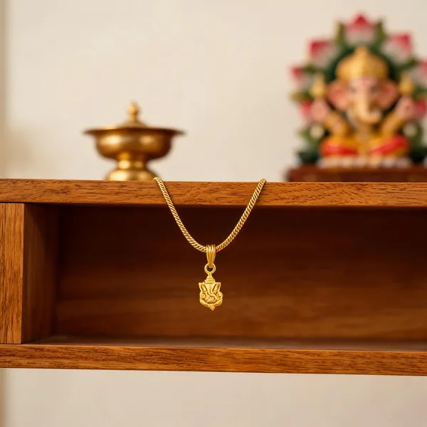 Gold_Stainless_Steel_Ganesh_Pendant_Necklace