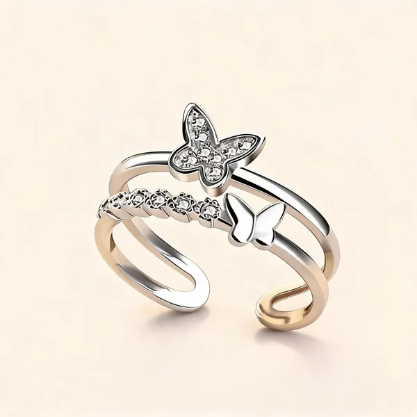 Silver_Stainless_Steel_Butterfly_Adjustable_Ring