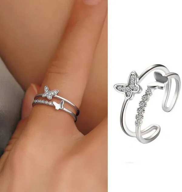Silver_Stainless_Steel_Butterfly_Adjustable_Ring