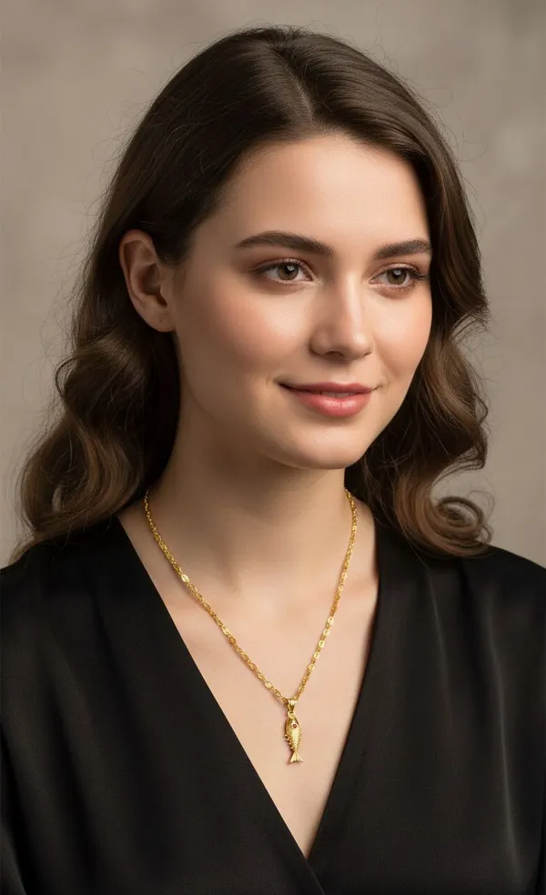 Gold_Stainless_Steel_Fish_Pendant_Necklace