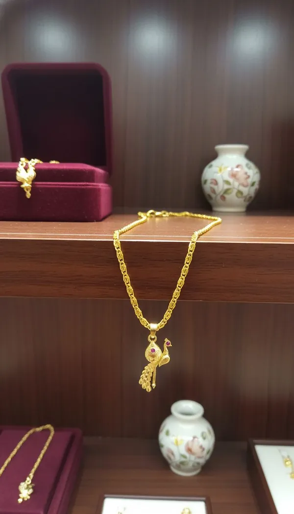 Gold_Stainless_Steel_Krishna_Pendant_Necklace