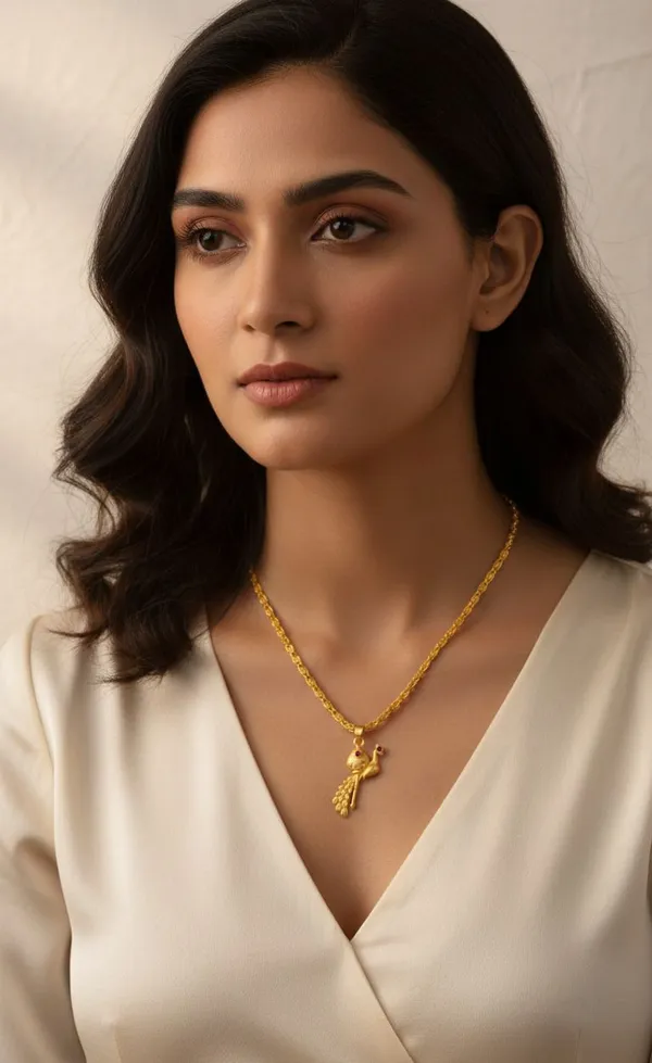 Gold_Stainless_Steel_Krishna_Pendant_Necklace