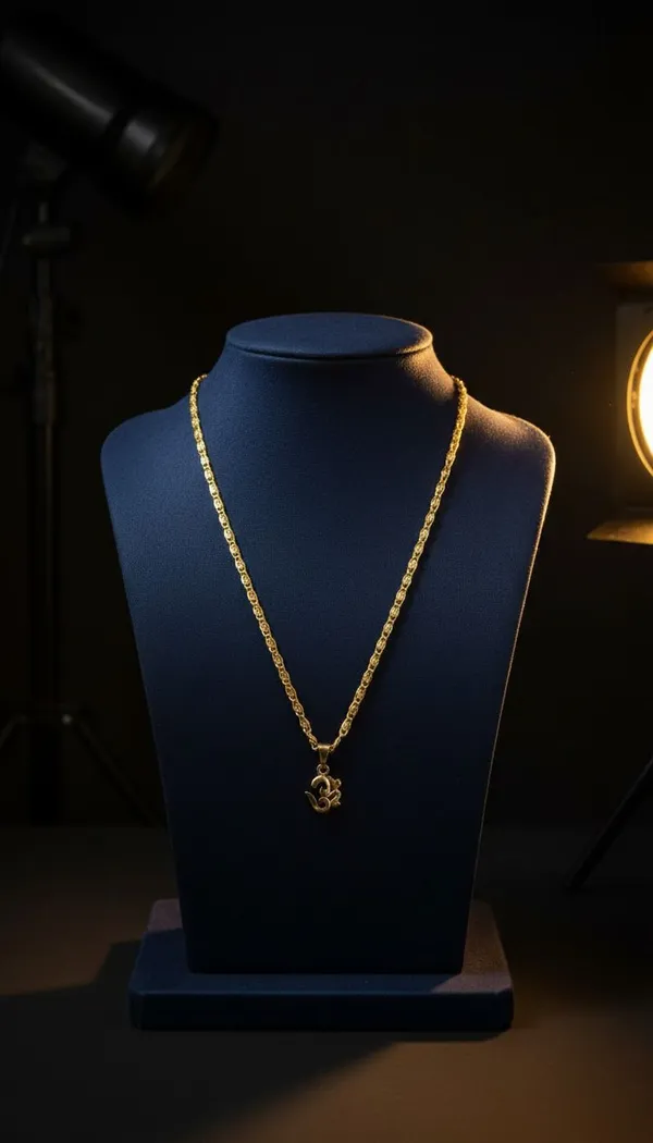 Gold_Stainless_Steel_Om_Pendant_Necklace