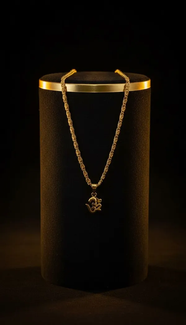 Gold_Stainless_Steel_Om_Pendant_Necklace
