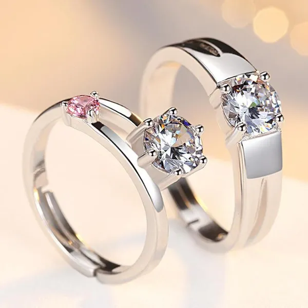 Silver_Stainless_Steel_Pink_Stone_Couple_Ring_Set