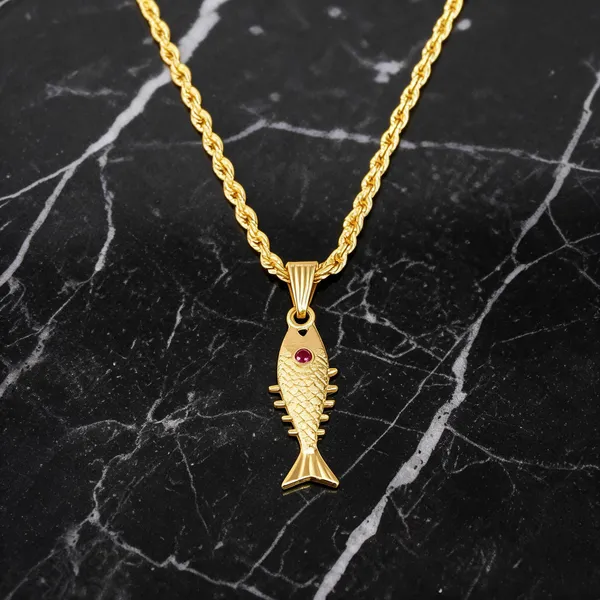 Gold_Stainless_Steel_Fish_Pendant_Necklace