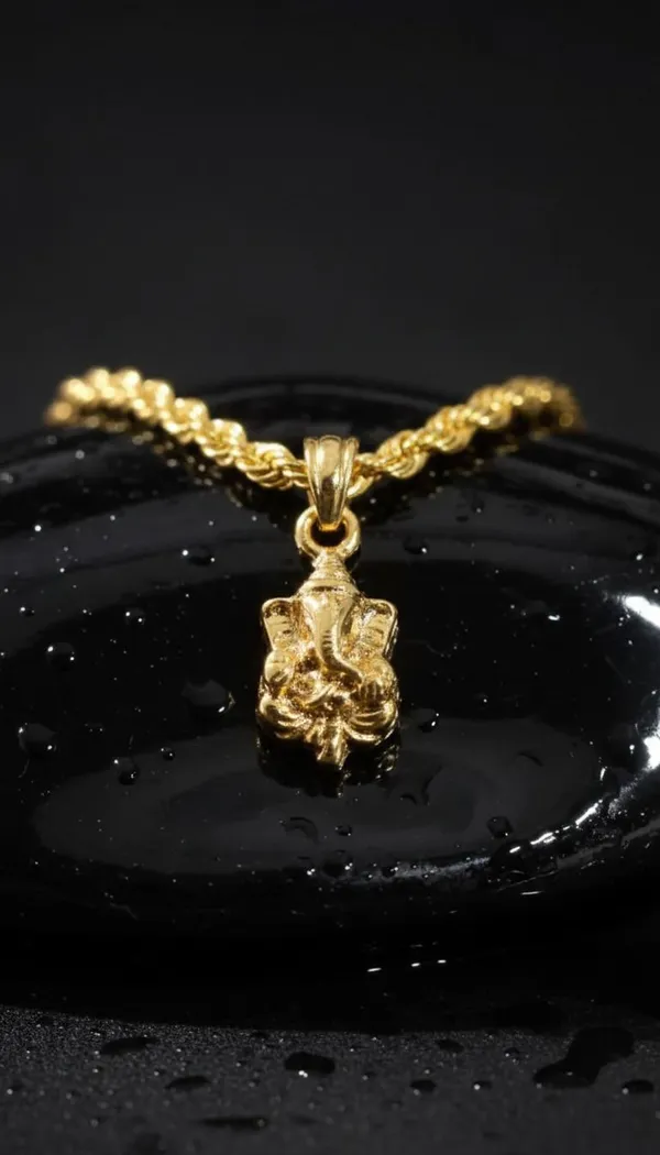 Gold_Stainless_Steel_Rope_Chain_Pendant_Necklace