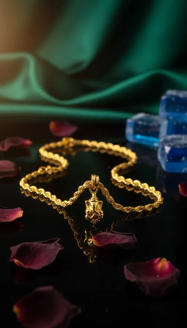 Gold_Stainless_Steel_Rope_Chain_Pendant_Necklace