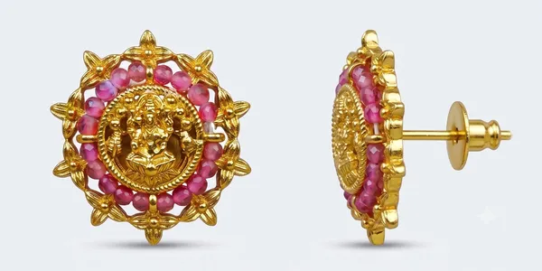 Gold_Tone_Nakshi_Polish_Crystal_Lakshmi_Temple_Stud_Earrings_For_Women_-_Pack_Of_2