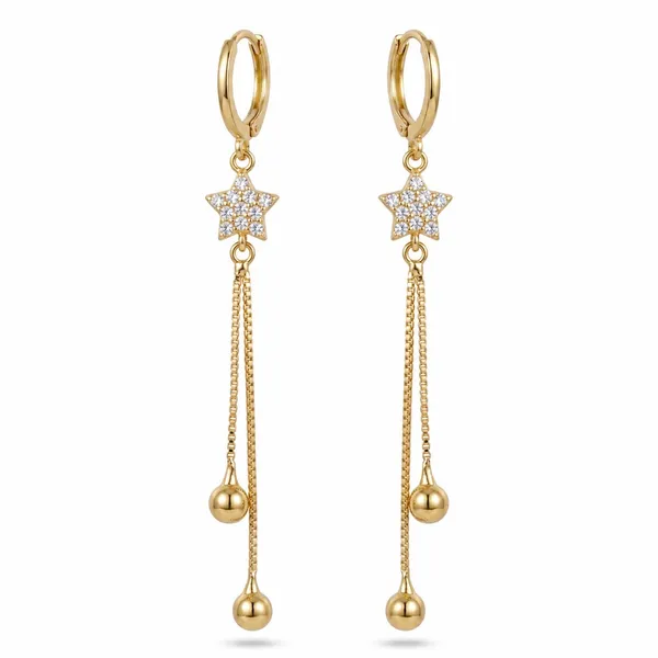 Gold_Tone_Micro_Plated_Cz_Star_Charm_Drop_Earrings_For_Women_-_Pack_Of_2