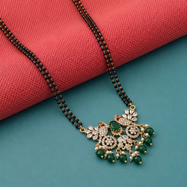 Gold_Tone_Micro_Plated_Cz_Beaded_Pendant_Mangalsutra_For_Women