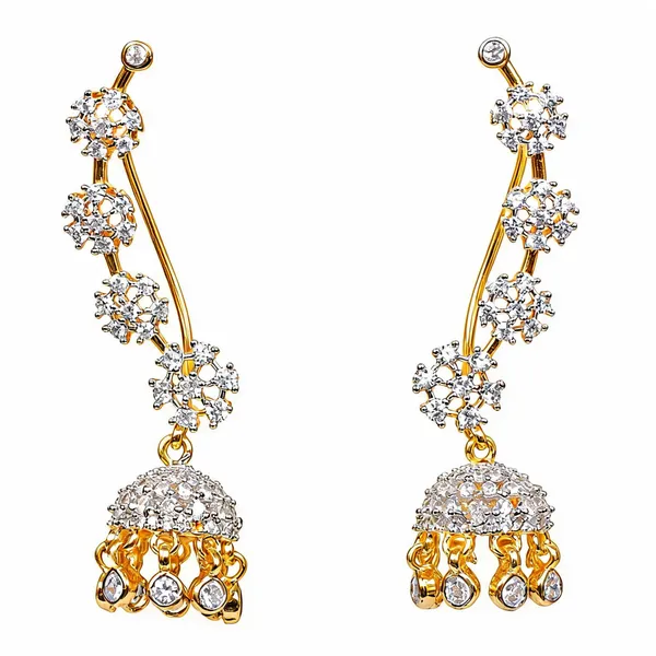 Gold_Tone_Cz_Crystal_Floral_Jhumka_Earrings_For_Women_-_Pack_Of_2