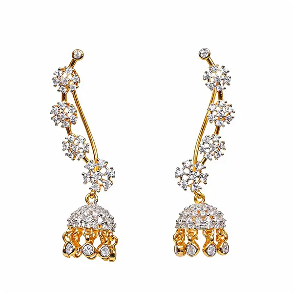 Gold_Tone_Cz_Crystal_Floral_Jhumka_Earrings_For_Women_-_Pack_Of_2
