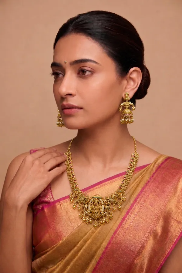 Gold_Tone_Nakshi_Polish_Cz_Temple_Necklace_Set_With_Earrings_For_Women