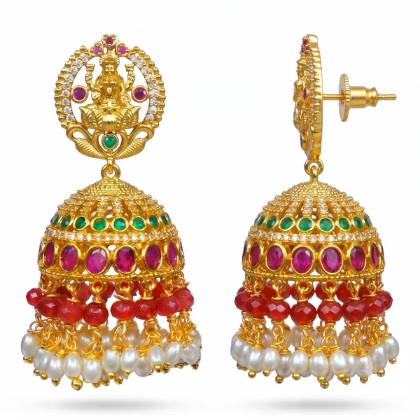 Gold_Tone_Micro_Plated_Cz_Ad_Temple_Jhumka_Earrings_For_Women