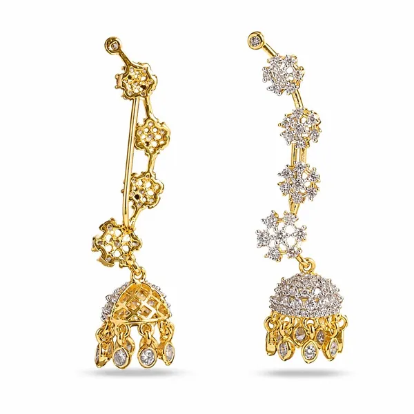 Gold_Tone_Cz_Crystal_Floral_Jhumka_Earrings_For_Women_-_Pack_Of_2