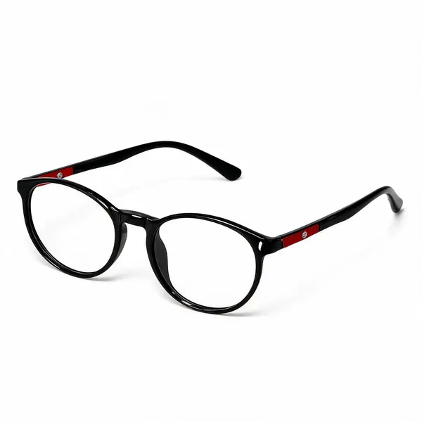 Lensindian_Flexible_Full_Rim_frame_Black_Red_1809