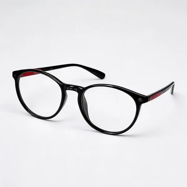 Lensindian_Flexible_Full_Rim_frame_Black_Red_1809