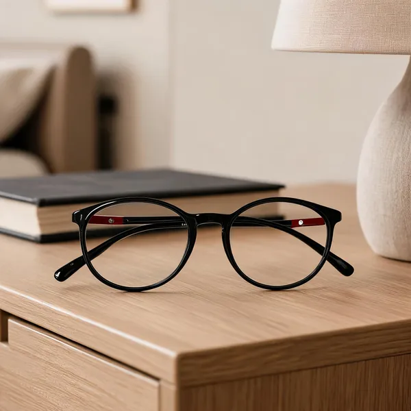 Lensindian_Flexible_Full_Rim_frame_Black_Red_1809
