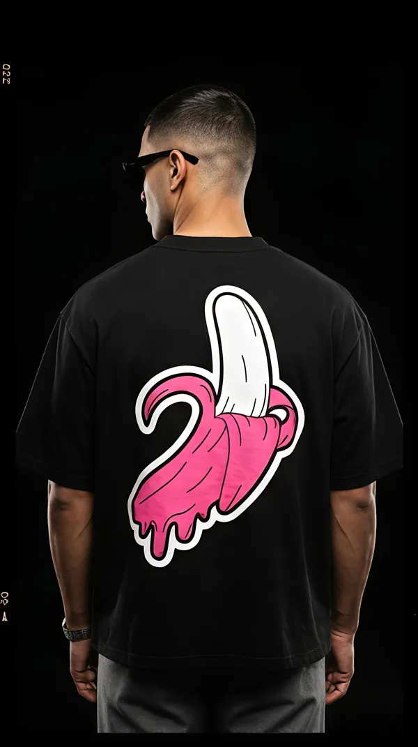 Black_Cotton_Banana_Print_Oversized_T-Shirt_For_Unisex_Available_in_(_Regular_|_Over_Sized_|_Crop_Top_)