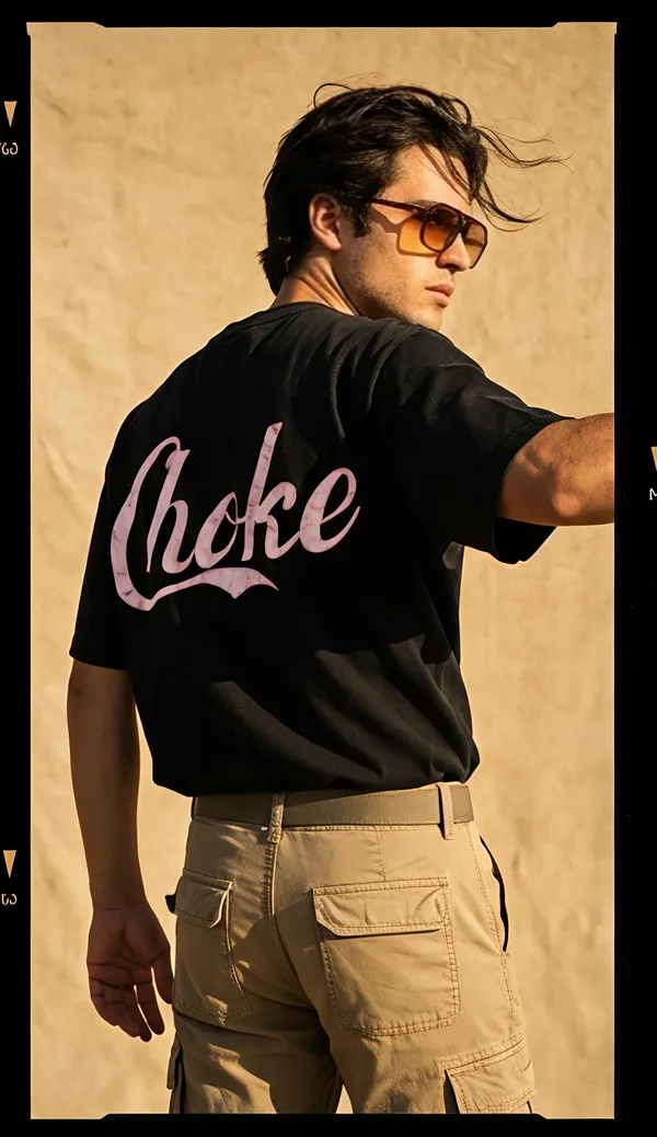 Black_Cotton_Choke_Print_Round_Neck_T-Shirt_For_Unisex_Available_in_(_Regular_|_Over_Sized_|_Crop_Top_)