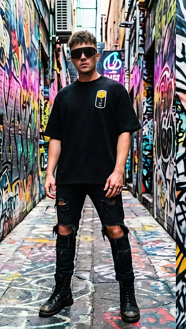 Black_Cotton_Graphic_Print_Crew_Neck_T-Shirt_For_Unisex_Available_in_(_Regular_|_Over_Sized_|_Crop_Top_)