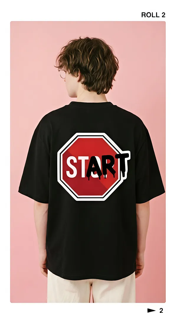 Black_Cotton_START_Arts_Graphic_Print_T-Shirt_For_Unisex_Available_in_(_Regular_|_Over_Sized_|_Crop_Top_)