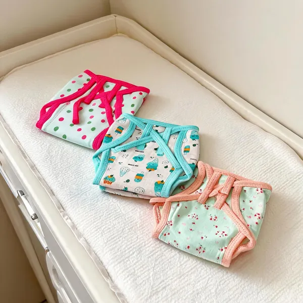 Kindermum_Multicolour_Reusable_Cloth_Baby_Padded_Nappies_Set_Set-Of-3---Polka-Sweettreat-Flora-Combo
