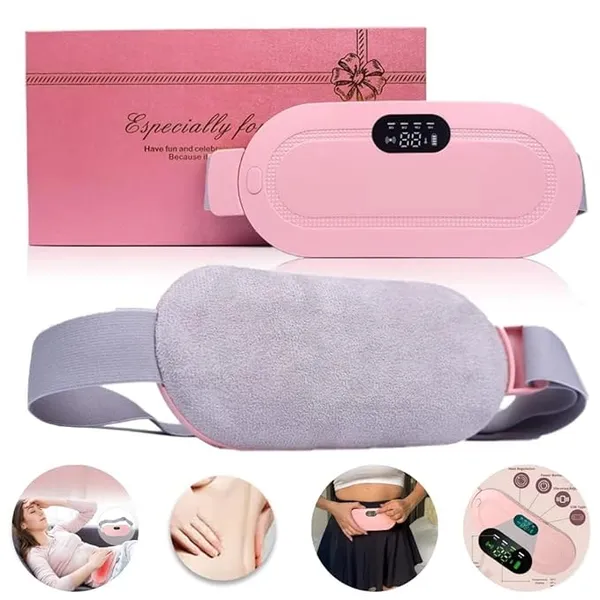 Pink_Heated_Waist_Belt_Massager_With_Digital_Display