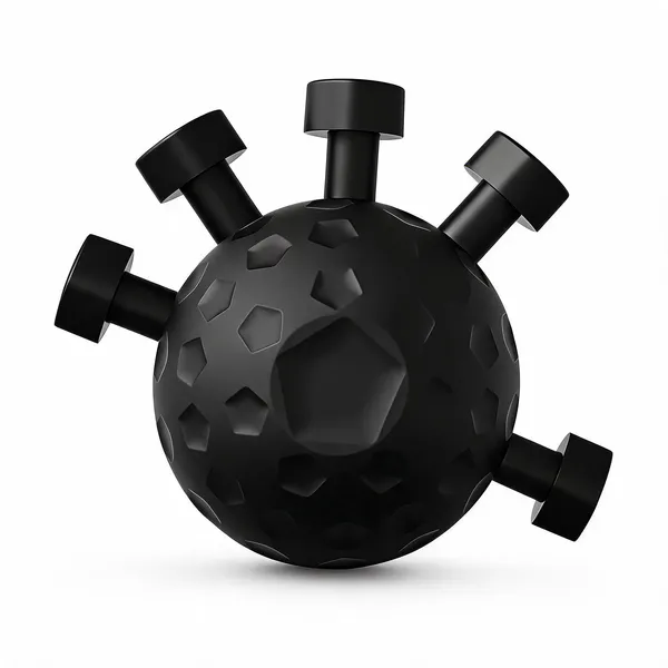 Black_Textured_Silicone_Spherical_Massage_Ball_With_Multi-Grip