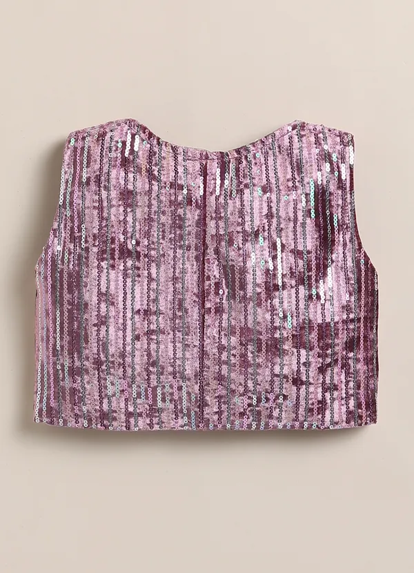 Maroon_Velvet_Sequin_Kurta_With_Pants_And_Sling_Bag_For_Girls