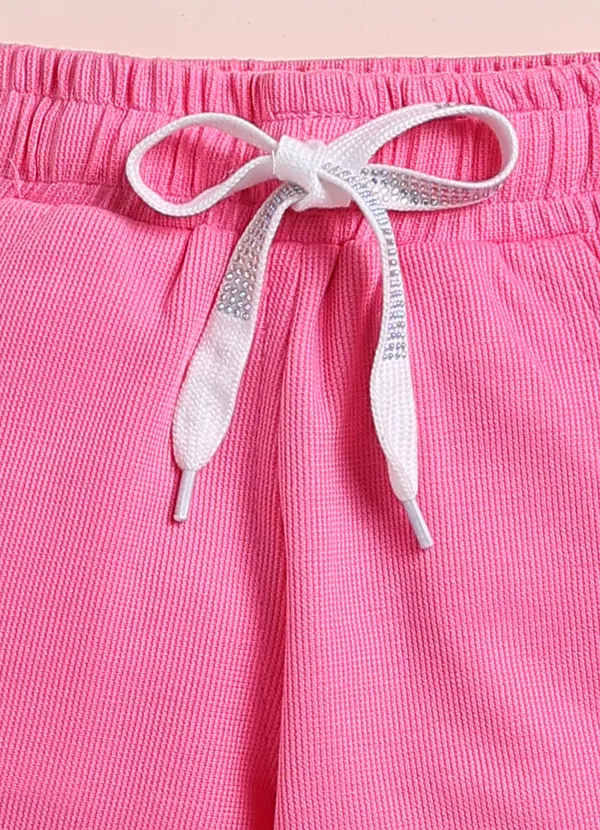 Pink_Ribbed_Cotton_Printed_Top_And_Cargo_Pants_Set_For_Girls