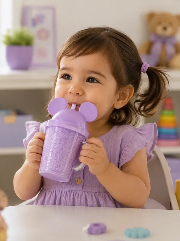 Purple_Mouse_Ear_Lid_Plastic_Baby_Straw_Cup_With_Handles