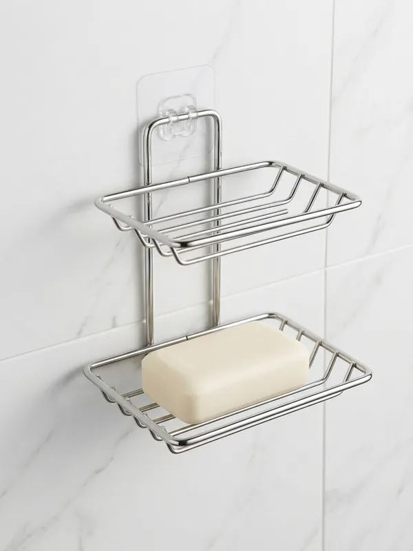 Plastic_Ribbed_Transparent_Wall_Mounted_Soap_Dish