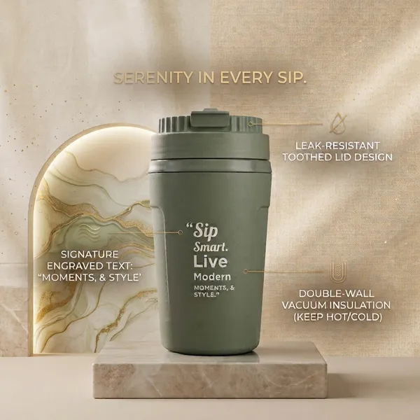 Stainless_Steel_Modern_Solid_Olive_Green_Insulated_Travel_Tumbler