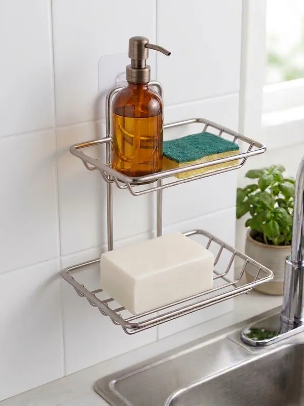 Plastic_Ribbed_Transparent_Wall_Mounted_Soap_Dish