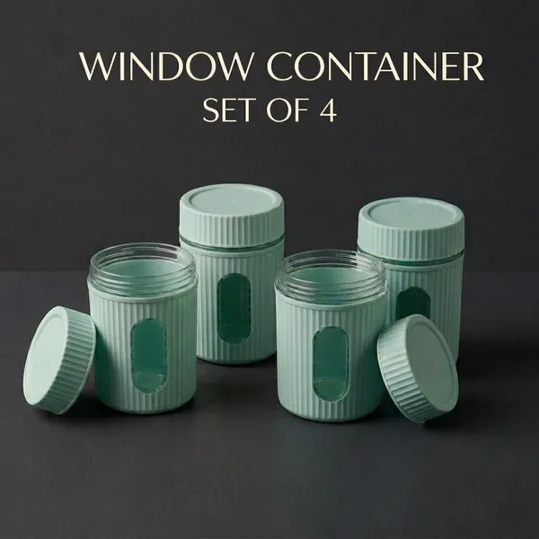Plastic_Modern_Ribbed_Mint_Green_Kitchen_Storage_Container_Set_Of_4
