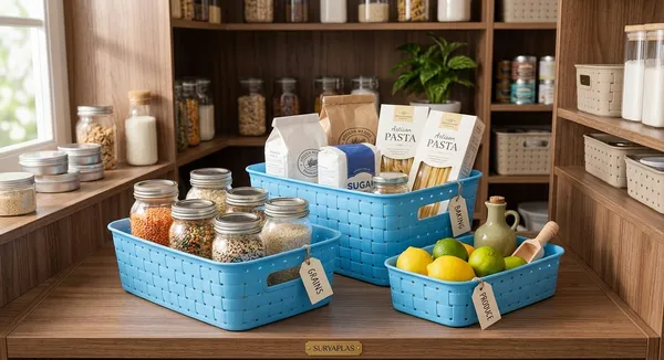 Plastic_Modern_Perforated_Blue_Storage_Basket_Set_Of_3