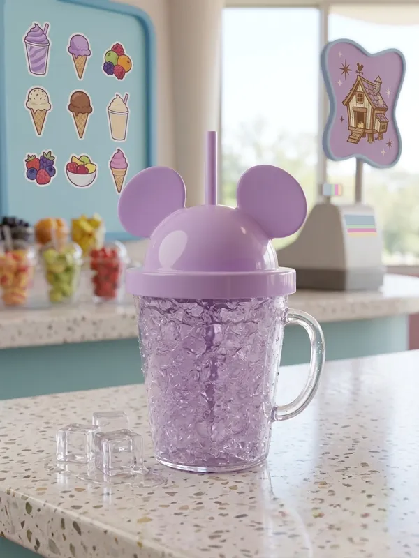 Purple_Mouse_Ear_Lid_Plastic_Baby_Straw_Cup_With_Handles