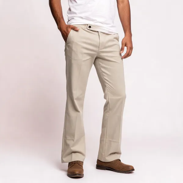 Beige_Boot_cut_Trousers_for_Men