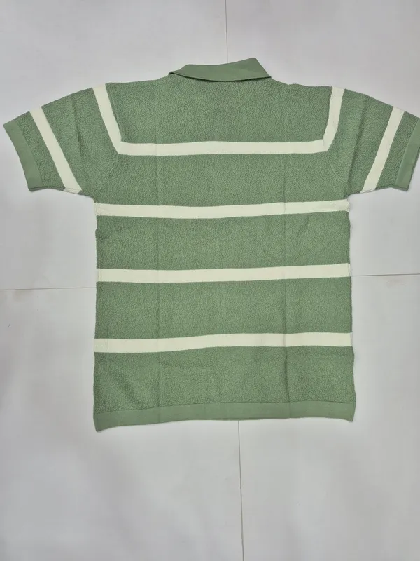 Green_Knited_Half_Sleeve_Polo_T-Shirt_for_Men