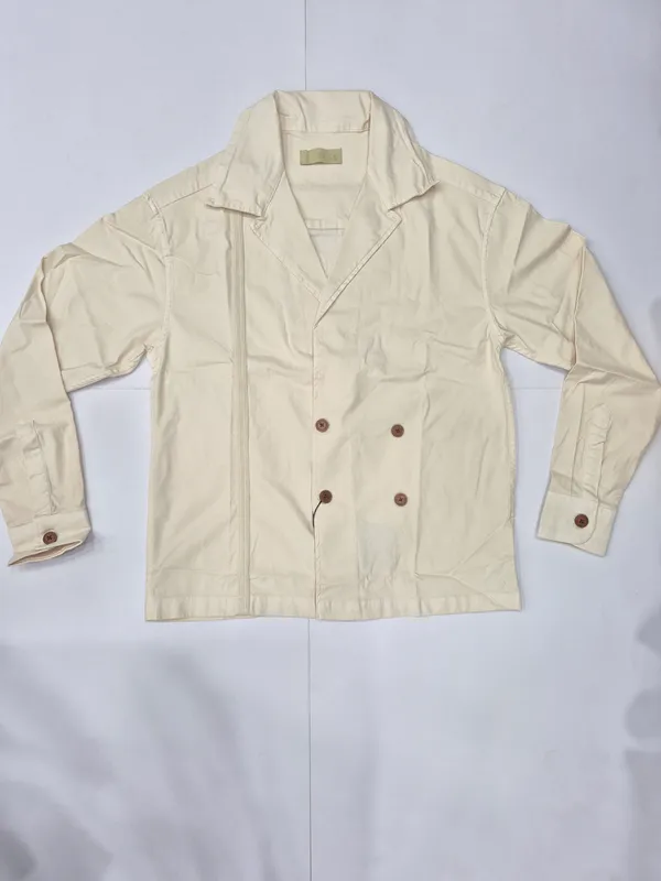 Cream_Four_Button_Jacket_for_Men