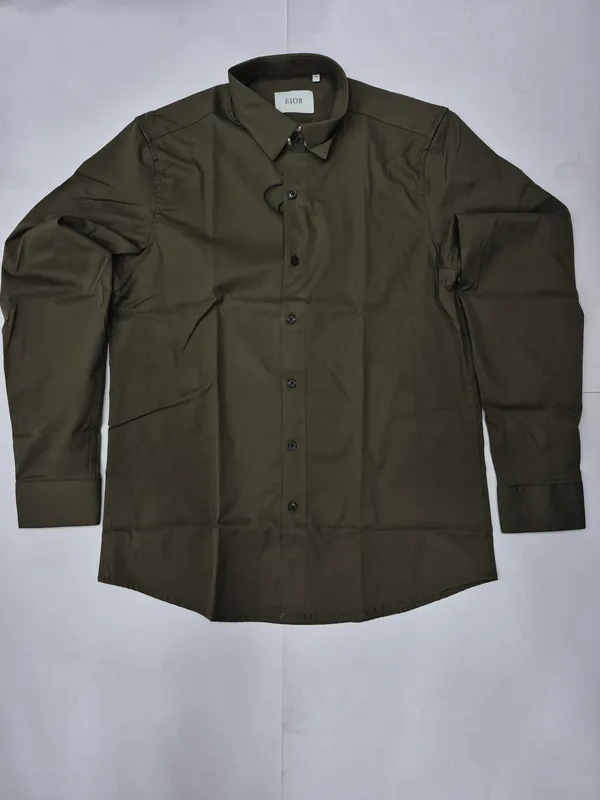 Olive_Solid_Imported_Full_Sleeve_Shirt_for_Men
