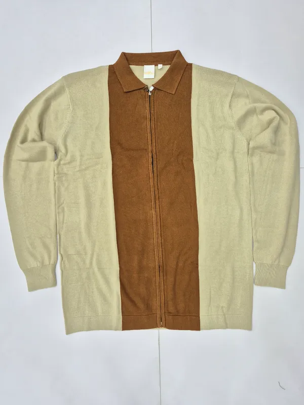 Beige_Knited_Full_Zipper_Full_Sleeve_T-Shirt_for_Men